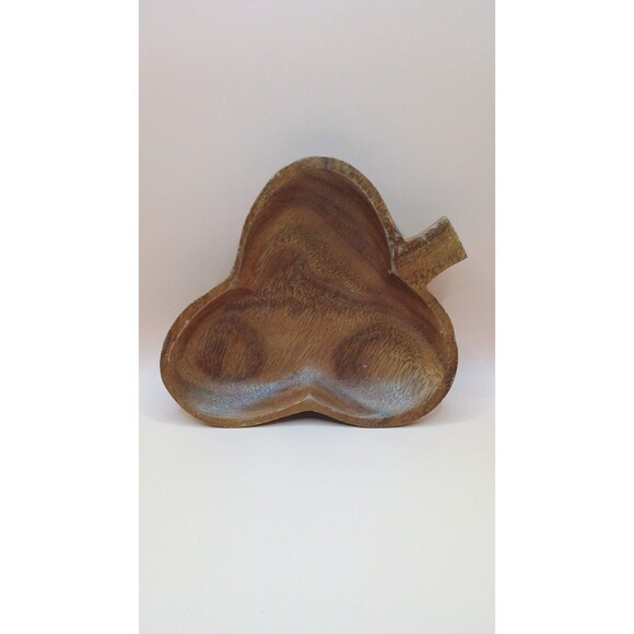 Vintage MCM Monkey Wood Clover Dish - 7 Inches Tall - Picture 1 of 4